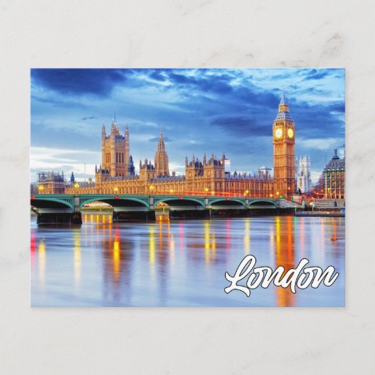 Londen, Engeland | Big Ben Briefkaart (Voorkant)