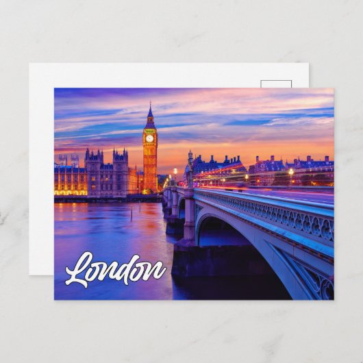 Londen, Engeland | Big Ben Briefkaart (Voorkant / Achterkant)