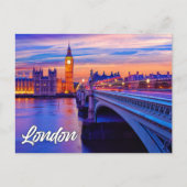 Londen, Engeland | Big Ben Briefkaart (Voorkant)