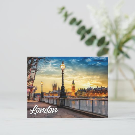 Londen, Engeland | Big Ben Briefkaart (Staand voorkant)