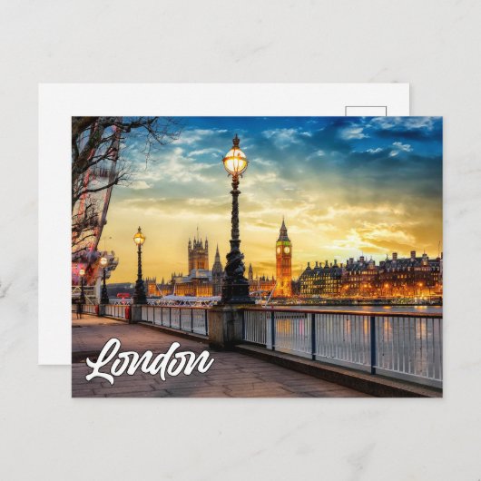 Londen, Engeland | Big Ben Briefkaart (Voorkant / Achterkant)