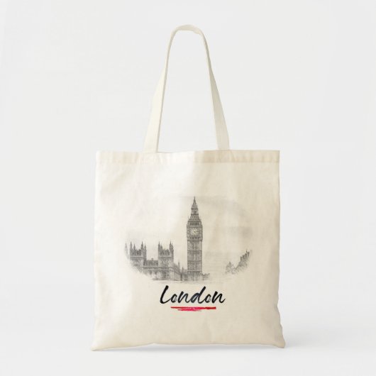 Londen - Engeland - Big Ben Tote Bag (Voorkant)