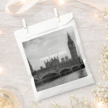 Londen Engeland Big Ben Vintage Zwart en wit