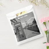 Londen Engeland Big Ben Vintage Zwart-wit Bedankzakje (Gezegeld)