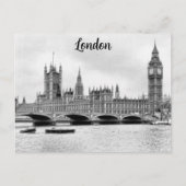 Londen Engeland Big Ben Westminster Reizen Briefkaart (Voorkant)
