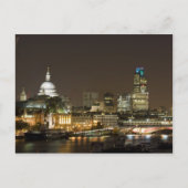 Londen, Engeland bij Night Briefkaart (Voorkant)