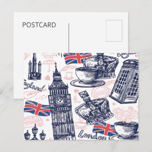 Londen, Engeland Briefkaart (Voorkant / Achterkant)