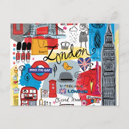 Londen, Engeland Briefkaart (Voorkant)