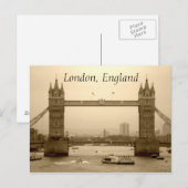 Londen, Engeland briefkaart (Voorkant / Achterkant)