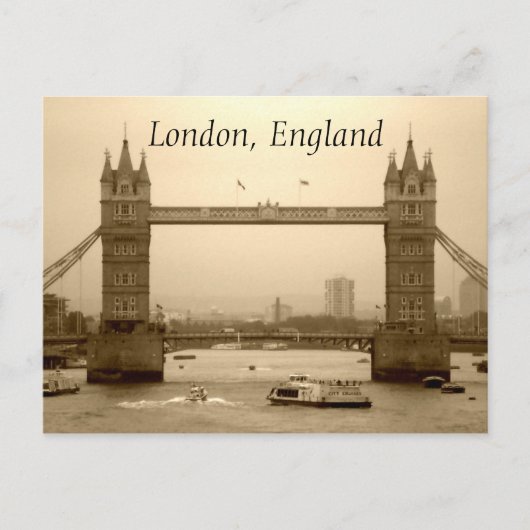 Londen, Engeland briefkaart (Voorkant)
