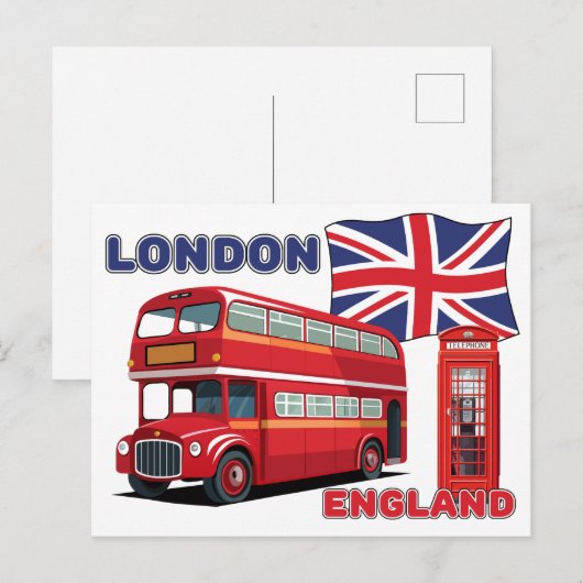Londen Engeland Briefkaart (Voorkant / Achterkant)