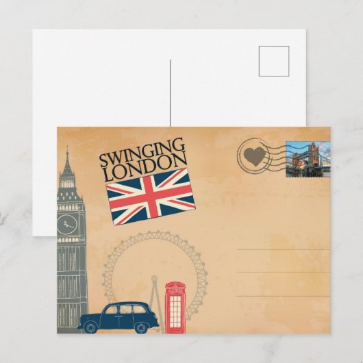 Londen, Engeland Briefkaart (Voorkant / Achterkant)