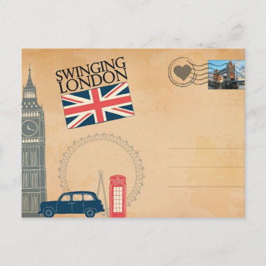 Londen, Engeland Briefkaart (Voorkant)