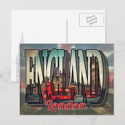Londen, Engeland Briefkaart (Voorkant / Achterkant)
