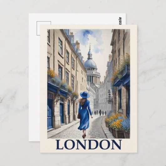  Londen Engeland British Travel Briefkaart (Voorkant / Achterkant)