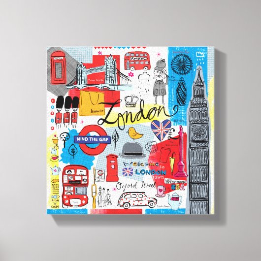 Londen, Engeland Canvas Afdruk (Voorkant)