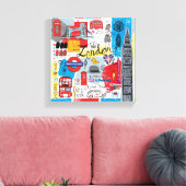 Londen, Engeland Canvas Afdruk (Insitu (Woonkamer))