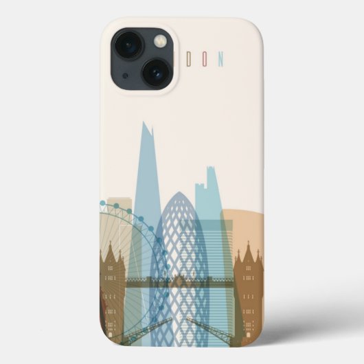 Londen, Engeland | City Skyline Case-Mate iPhone Case (Achterkant)