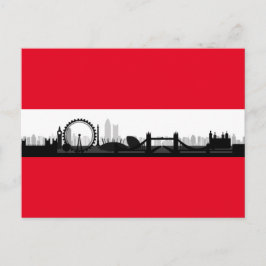 Londen Engeland City Skyline Foto Afbeelding Brief Briefkaart