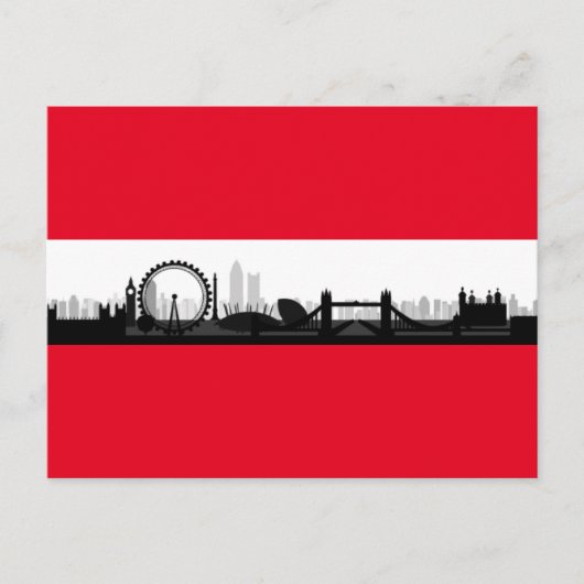 Londen Engeland City Skyline Foto Afbeelding Brief Briefkaart (Voorkant)