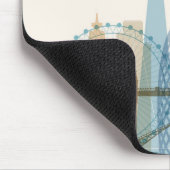 Londen, Engeland | City Skyline Muismat (Hoek)