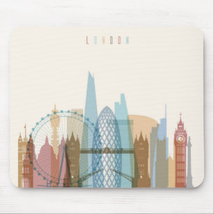 Londen, Engeland   City Skyline Muismat