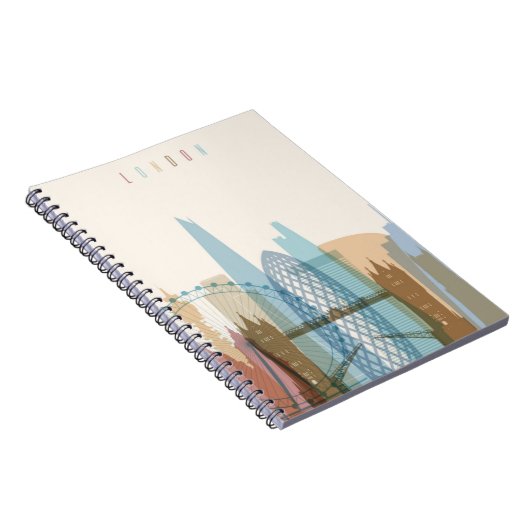 Londen, Engeland | City Skyline Notitieboek (Rechterzijde)