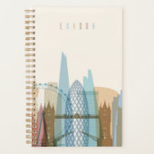 Londen, Engeland | City Skyline Planner (Voorkant)