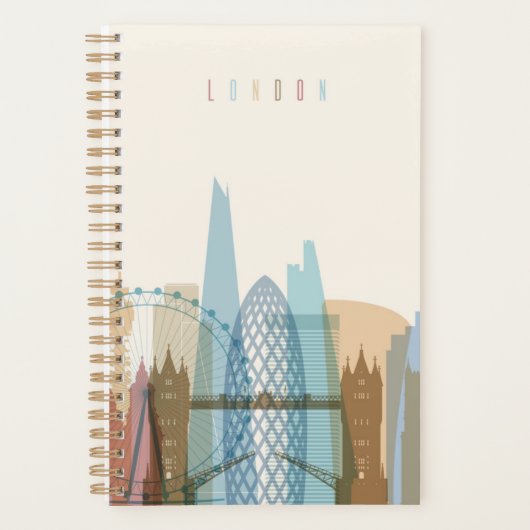 Londen, Engeland | City Skyline Planner (Voorkant)