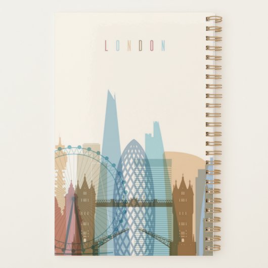 Londen, Engeland | City Skyline Planner (Achterkant)