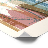 Londen, Engeland | City Skyline Poster (Hoek)