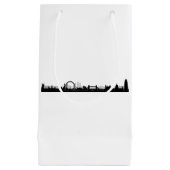 Londen Engeland City Skyline Thema Kleine Gift Bag Klein Cadeauzakje (Voorkant)