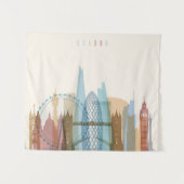 Londen, Engeland | City Skyline Wandkleed (Voorkant (horizontaal))