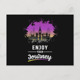 Londen Engeland CityScène Skyline Grappig geschenk Briefkaart