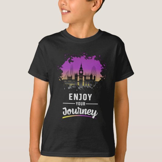 Londen Engeland CityScène Skyline Grappig geschenk T-shirt (Voorkant)