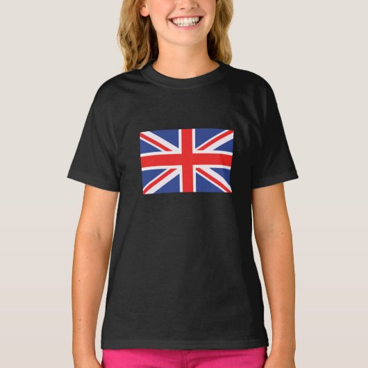 Londen Engeland Design Britse vlag T-shirt (Voorkant)