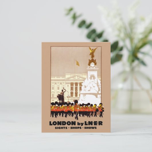  Londen Engeland door middel van treinreizen Briefkaart (Staand voorkant)