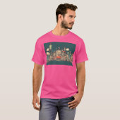 Londen Engeland Dreamcore Silhouette Stadsgezicht T-shirt (Voorkant volledig)