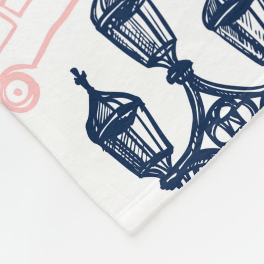 Londen, Engeland Fleece Deken (Hoek)