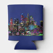 Londen, Engeland, graffiti Blikjeskoeler (Achterkant)