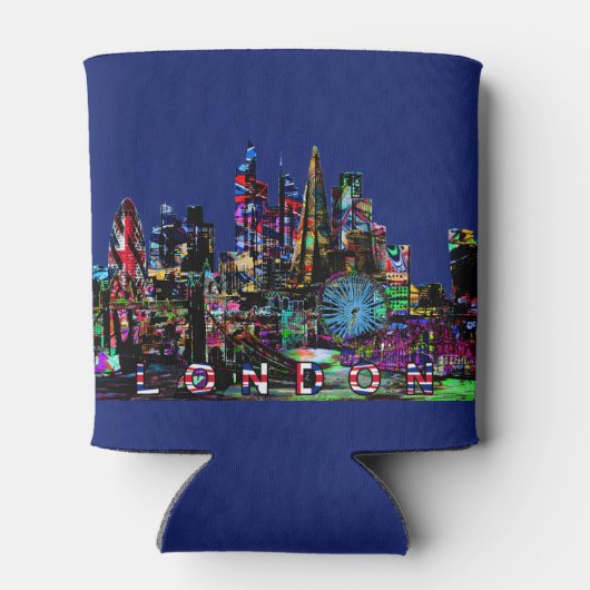 Londen, Engeland, graffiti Blikjeskoeler (Achterkant)