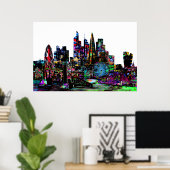 Londen, Engeland, graffiti Poster (Thuiskantoor)