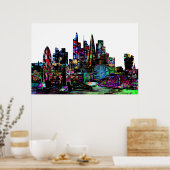 Londen, Engeland, graffiti Poster (Keuken)