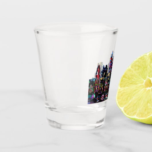 Londen, Engeland, graffiti Shot Glass Shot Glas (Links)