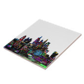 Londen, Engeland, graffiti Tegeltje (Zijkant)