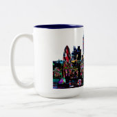 Londen, Engeland, graffiti Tweekleurige Koffiemok (Links)