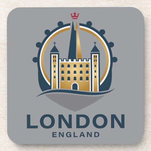 Londen Engeland Groot-Brittannië Bier Onderzetter (Voorkant)