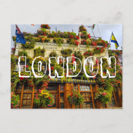 Londen Engeland Groot-Brittannië Churchill Arms Briefkaart