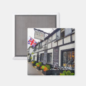 Londen Engeland Groot-Brittannië Pub Architectuur Magneet (Voorkant / Achterkant)