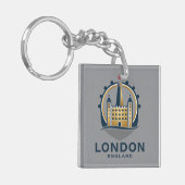 Londen Engeland Groot-Brittannië Sleutelhanger (Voorkant Links)